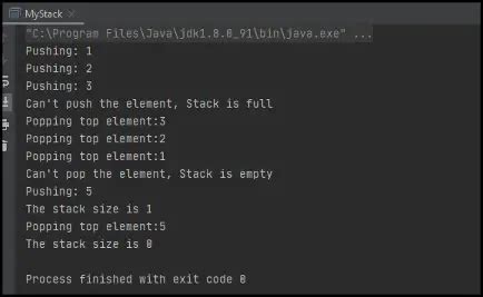 Image result for Stack Data Structure in Java