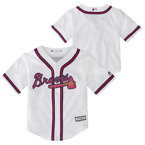 Atlanta Braves Baby Majestic White Home Jersey - Detroit Game Gear
