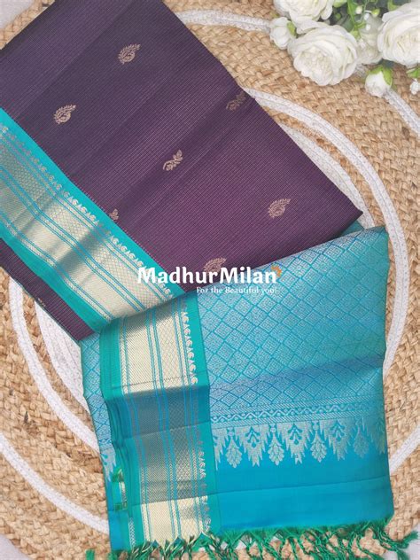 UPPADA SOFT SILK SAREE WINE RAMA – Madhur Milan