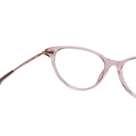 Buy Pink Transparent Golden Pink Transparent Full Rim Cat Eye John ...