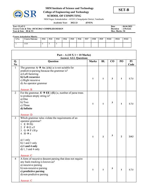 CD CT2 Set-B Answer Key - GaefjoijoiqjeofijoejofijjcoJIDSJOICJJSDCOIJ ...