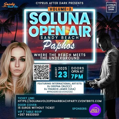 SOLUNA OPEN AIR VOL.2 @ Sandy Beach Paphos • A Progressive House ...