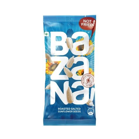 Bazana Roasted Salted Sunflower Seeds (330g)|Surajmukhi ke beej | Total ...