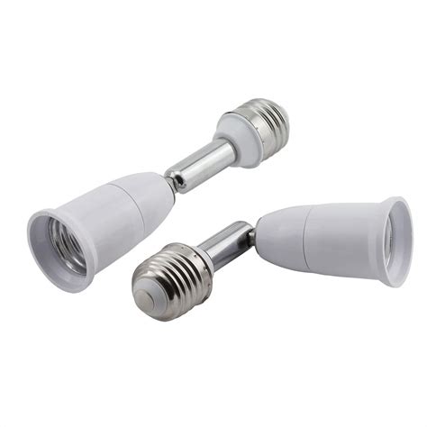 Buy Maxmoral 2PCS E27 to E27 Flexible Extension Lamp Holder Adapter ...