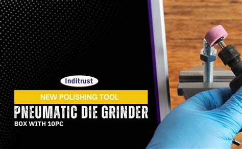 Inditrust New Polishing Pneumatic Die Grinder in a BOX with 10pc stone ...