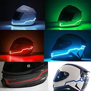 Spedy Motorcycle Helmet Light Strip Night Signal Luminous Light Fashion ...