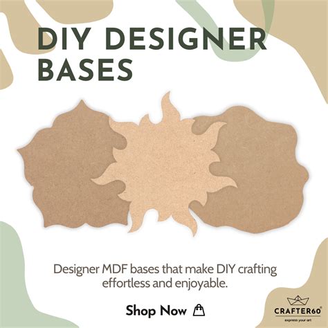 DIY Designer MDF Bases for Craft & Painting | CRAFTER60 – CRAFTER60®