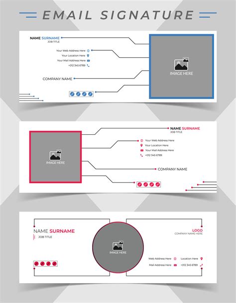 Image result for Email Signature Layout Rectangular Logo