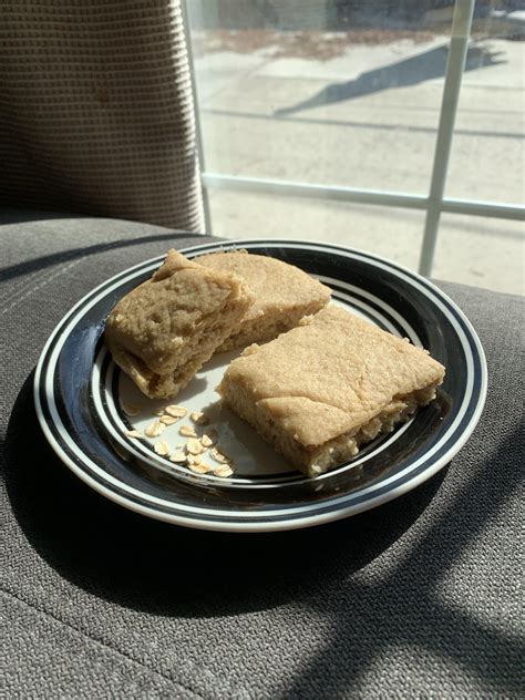 (49 calories) peanut butter oat blondies :] : r/1200isplenty