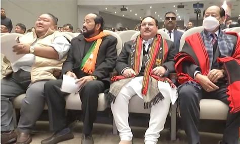 Hon’ble BJP National President Shri Jagat Prakash Nadda ji while ...