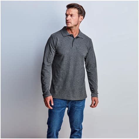 Mens Long Sleeve Elemental Golf Shirt | BAS-8030 | Amrod
