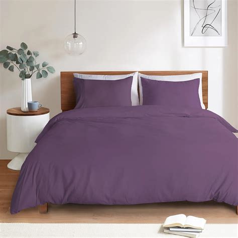 Amazon.com: Mejoroom Purple Duvet Cover Full - Bedding Sets Full - Soft ...