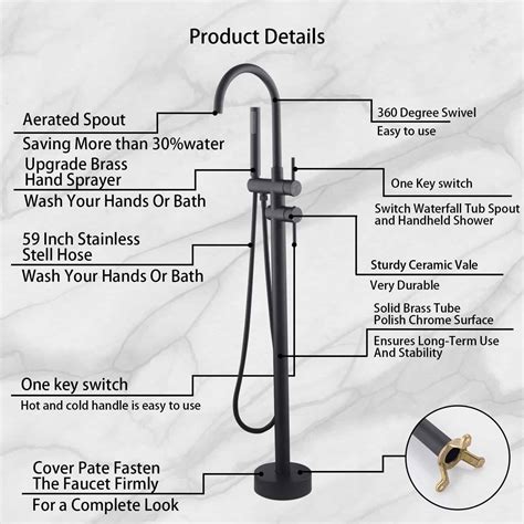 Stylish Floor Tub Faucet For Every Space