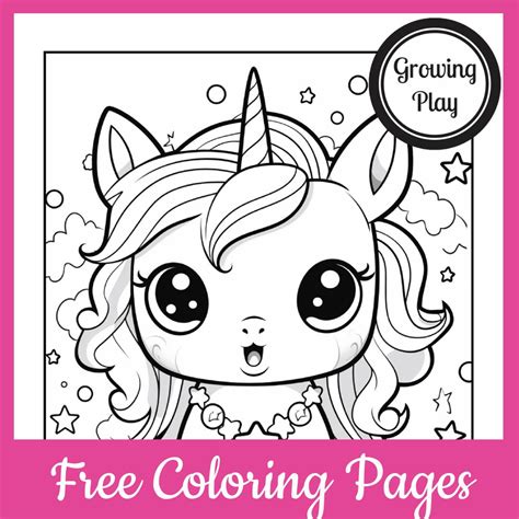 Cute Unicorn Coloring Pages For Kids