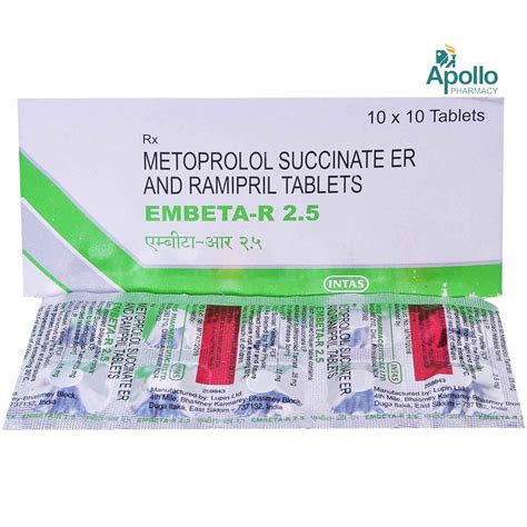 Embeta R 2.5 mg Tablet 10's Price, Uses, Side Effects, Composition ...