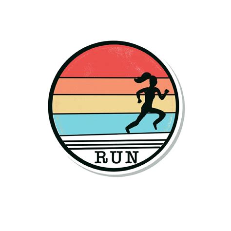 Woman Running Sticker 的图像结果