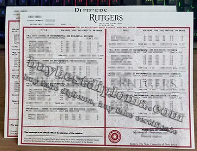 Image result for Rutgers Transcript