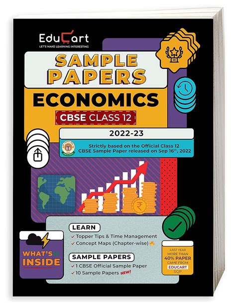 Educart CBSE Class 12 Sample Papers 2022-23 ECONOMICS (With Exclusive ...