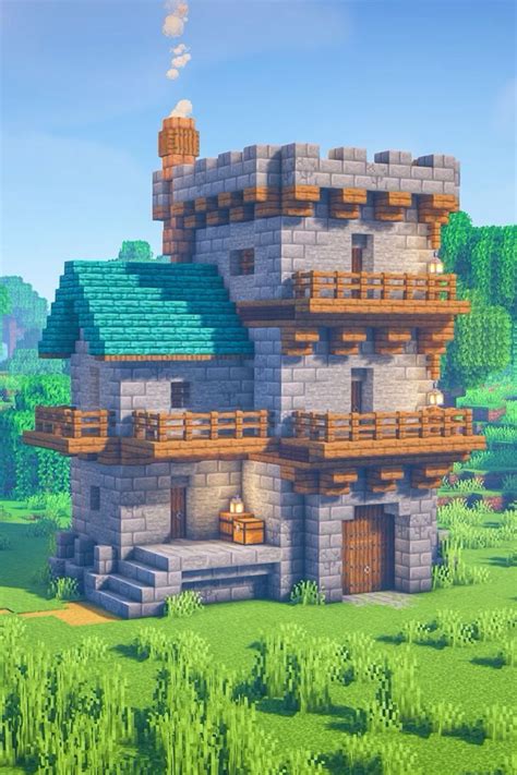 Image result for Minecraft Medieval Barn Tutorial