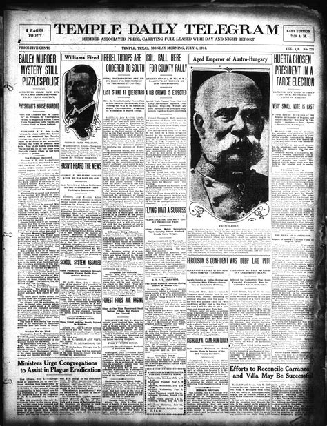 Temple Daily Telegram (Temple, Tex.), Vol. 7, No. 228, Ed. 1 Monday ...