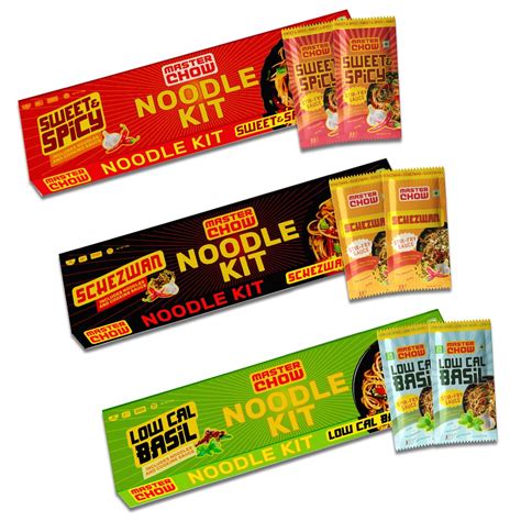 MasterChow Noodle Kits Variety Pack - Cooking Sauce + Noodle Pack ...