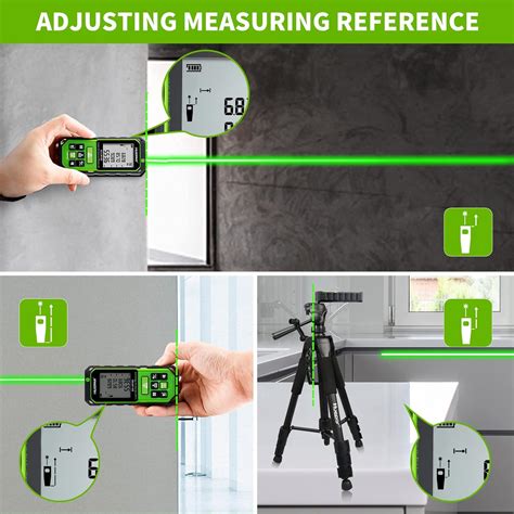 Buy Huepar Laser Distance Measure Green Beam 196Ft/328Ft, Digital Meter ...