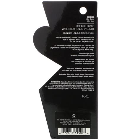 Wet n wild mega last breakup-proof liquid eyeliner, black, 1 ea 最適な材料