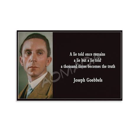Joseph Goebbels Quotes Curse Of The Goebbels Diaries | Hoover