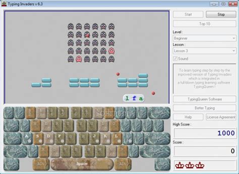 Image result for Typing Tutorial Free Game Space Invaders Beginers