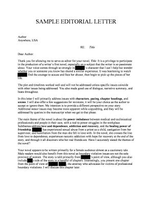 Image result for Sample Editorial Letter