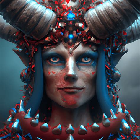 Devil Queen Goddess afbeelding voor dames · Creative Fabrica