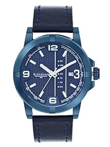 Buy Giordano Wrist Watch for Men Stylish Leather Strap | 3 Hand ...