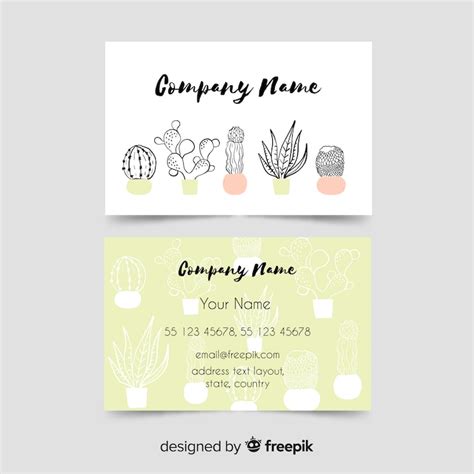 Tarjetas cactus Images - Free Download on Freepik