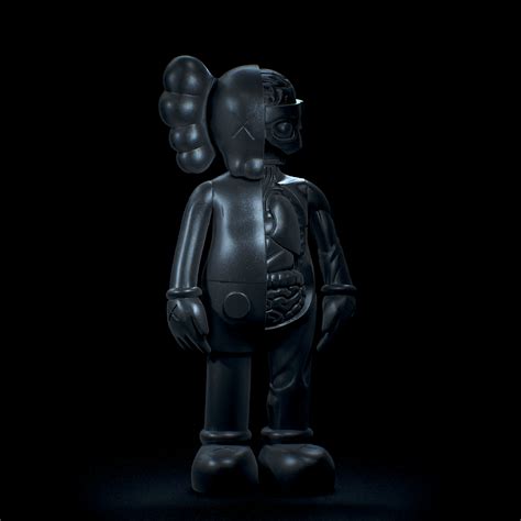 OBJ-Datei Kaws Half edit zum Drucken Bearbrick mashup supreme・Design ...