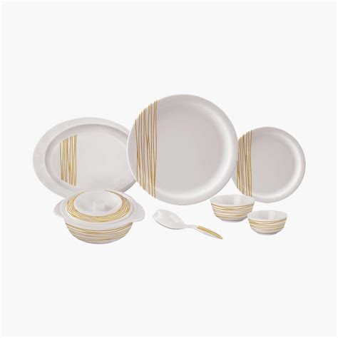 Buy SERVEWELLGold Printed 31-Pc. Dinner Set from Servewell at just INR ...