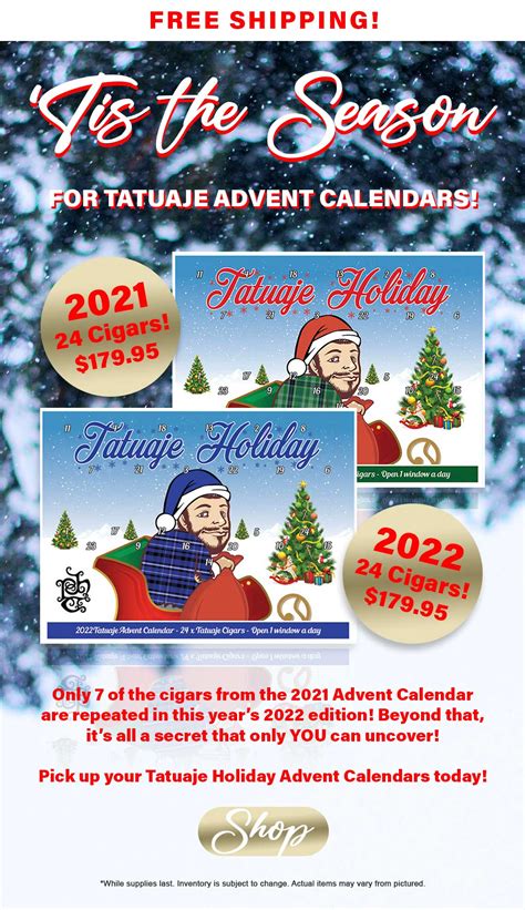 Tatuaje Advent Calendar - prntbl.concejomunicipaldechinu.gov.co