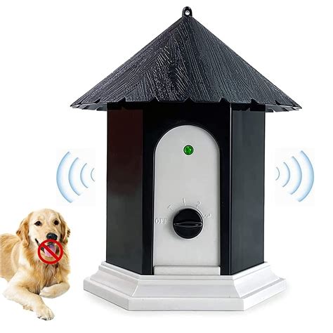 Alfaw Outdoor Sonic Bark Deterrents Mini Design Sonic Barking ...