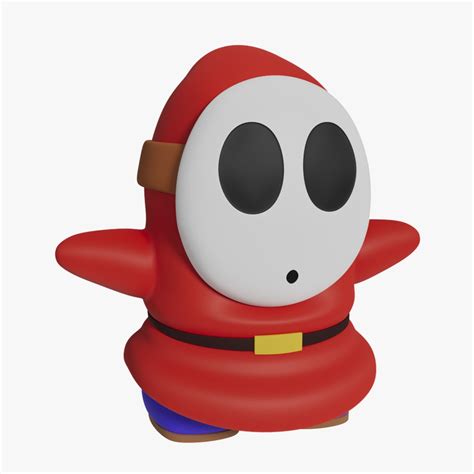 Shy Guy - Mario 3D model - TurboSquid 2054679