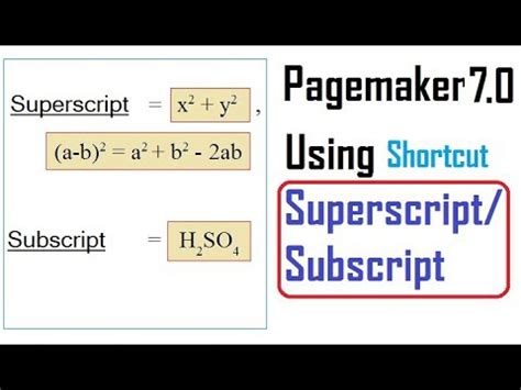 Image result for Subscript Shortcut in FrameMaker