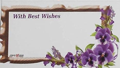 INDOGIFTS Pack of 50 Greetings Tag, Best Wishes Stickers Assorted Size ...