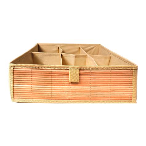 Foldable Bamboo Cloth Organizer with 6-Compartments – Prime Pick