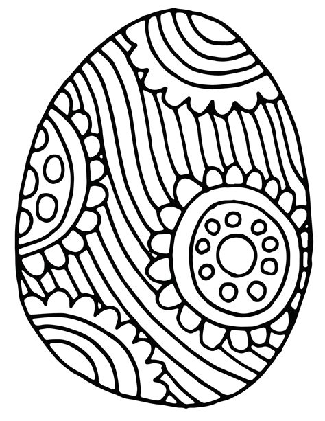 Printable Easter Egg Coloring Pages - Etsy