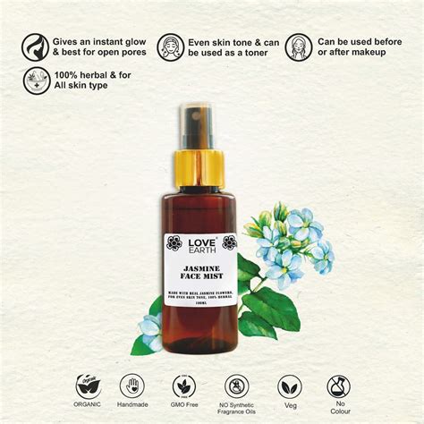 Love Earth Jasmine Face Mist - 100ml – Soni Cosmetics