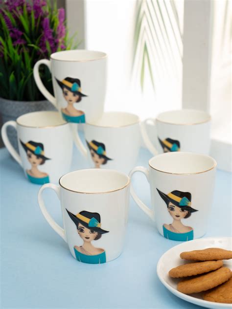 Buy Barbie Coffee & Tea Mugs, 150ml, Set of 6 Online – Clay Craft India