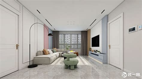 简约三居室126平米11万-汇智五洲城装修案例-哈尔滨房天下家居装修网