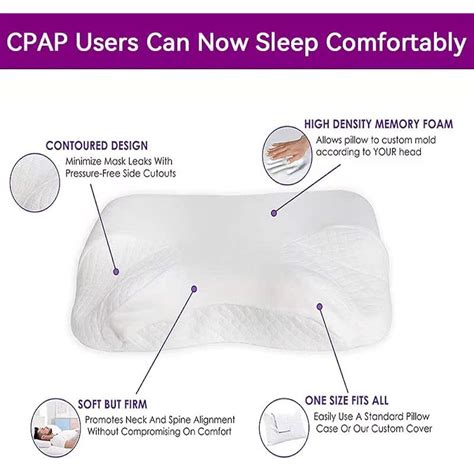 MayReal Memory Foam CPAP Pillow for Side Sleepers Compatible India | Ubuy
