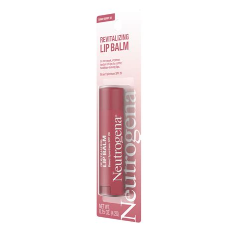 Neutrogena Revitalizing & Hydrating Lip Balm Treatment, SPF 20, Sunny ...