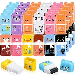 Seajan 44 Pcs Erasers for Kids Gift Bulk Cute Animal Themed Pencil ...