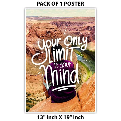 Anne Print Solutions Your Only Limit is Your Mind Poster (Without Frame ...
