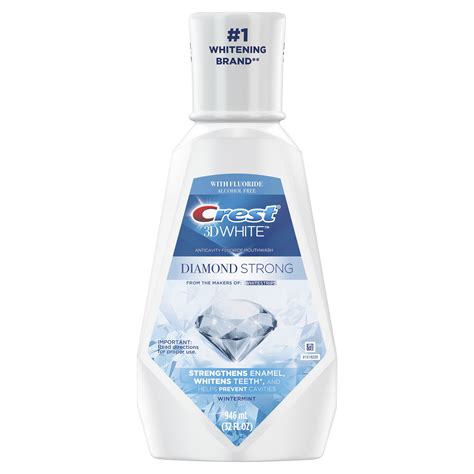 Crest Whitening Mouthwash Wintermint 946 mL Strengthens Enamel ...